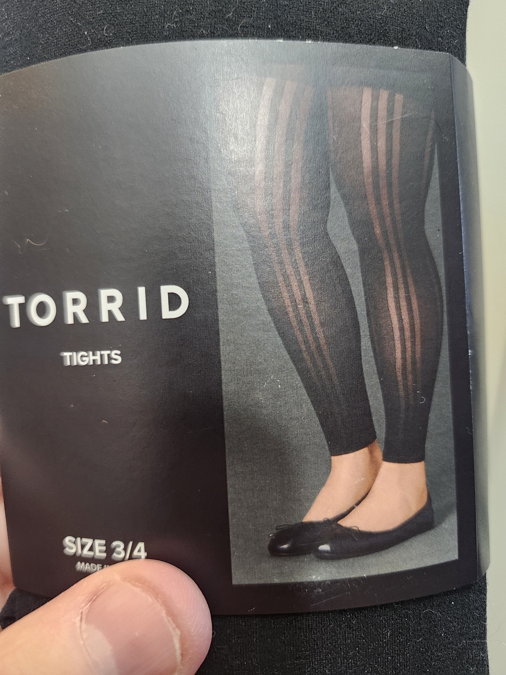 Torrid Black Microfiber & Patterned Tights Bundle, NWT - Picture 6 of 6